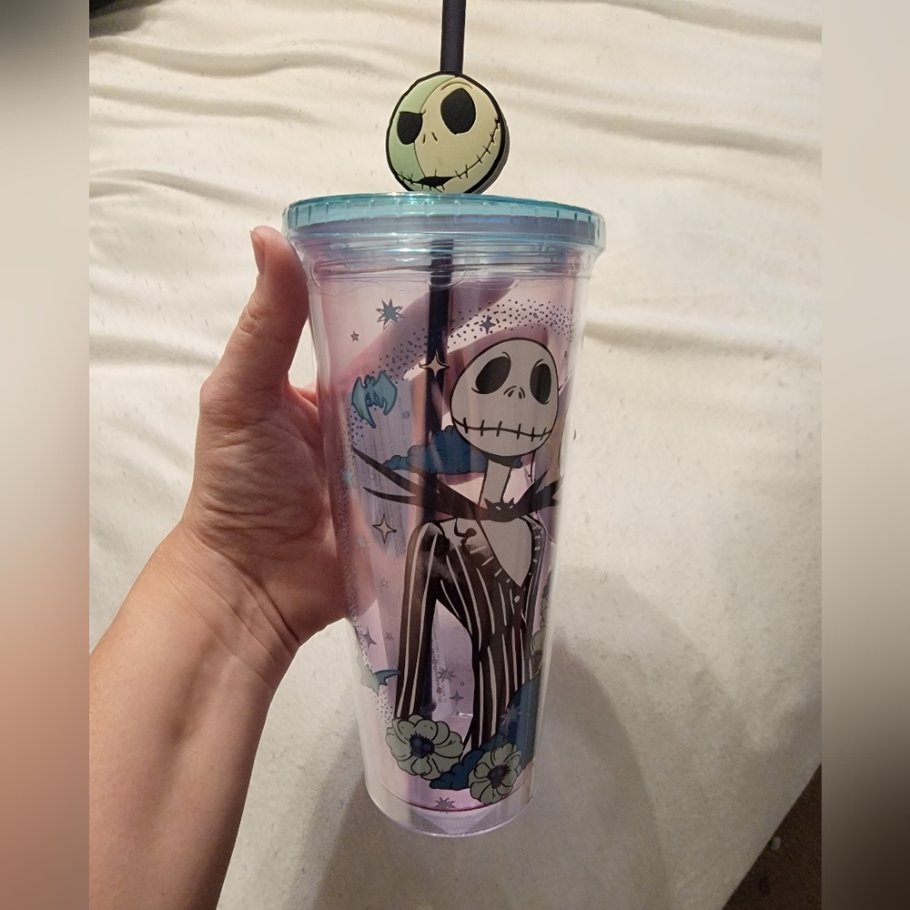 NWT Jack The Skeleton Tumbler w/Straw Jack - Picture 2 of 2